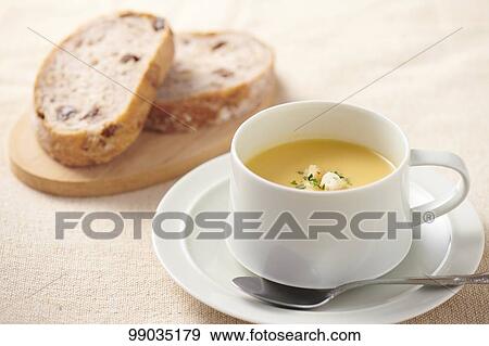 Corn soup View Large Photo Image Stock Photo - Corn soup. Fotosearch