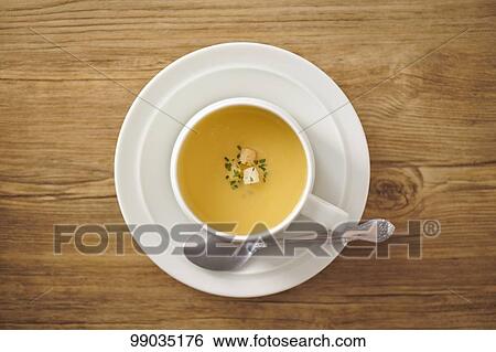 Stock Photograph - Corn soup. Fotosearch