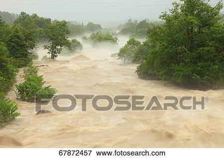 Flooded river in Nagano Prefecture, Japan View Large Photo Image Stock Photo - Flooded river in Nagano Prefecture, Japan. Fotosearch