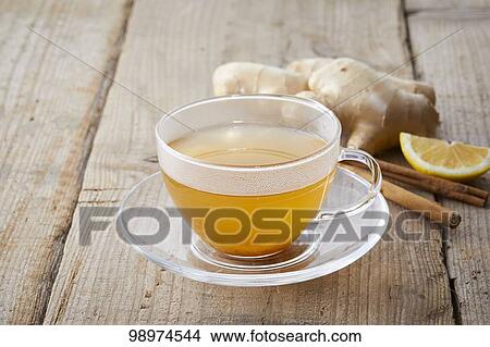 Picture - Ginger tea. Fotosearch