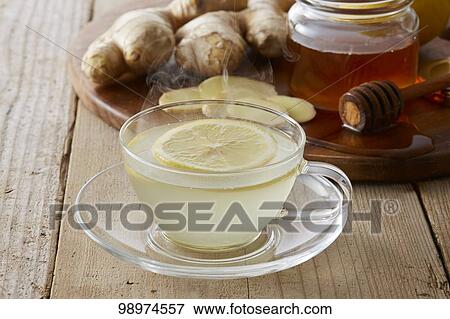 Stock Photo - Ginger tea. Fotosearch