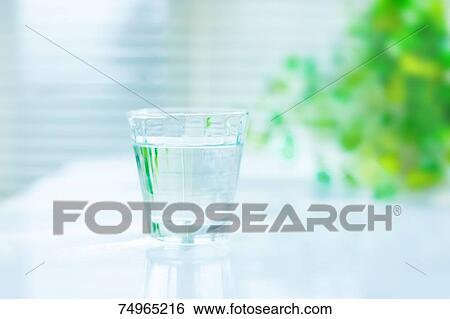 Glass of water View Large Photo Image Stock Photograph - Glass of water. Fotosearch