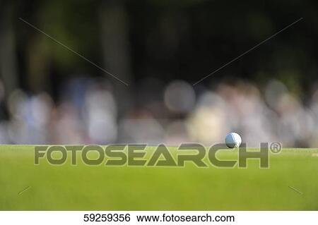 Golf ball on green View Large Photo Image Stock Photograph - Golf ball on green. Fotosearch