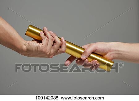 Stock Photography - Hands holding baton. Fotosearch