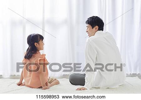 Stock Image - Happy Japanese family. Fotosearch