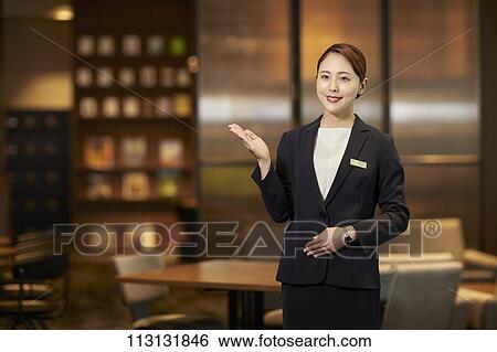 Stock Photograph - Hotel concierge. Fotosearch