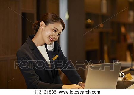 Stock Photograph - Hotel concierge. Fotosearch