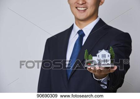 Stock Photo - House insurance. Fotosearch