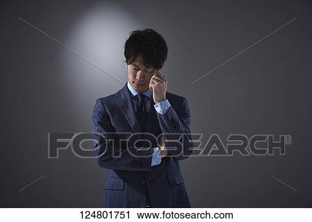 Japanese businessman studio portrait View Large Photo Image Stock Image - Japanese businessman studio portrait. Fotosearch