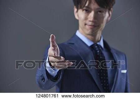 Japanese businessman studio portrait View Large Photo Image Stock Image - Japanese businessman studio portrait. Fotosearch