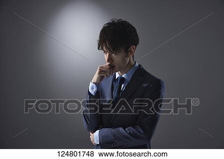 Japanese businessman studio portrait View Large Photo Image Stock Photo - Japanese businessman studio portrait. Fotosearch