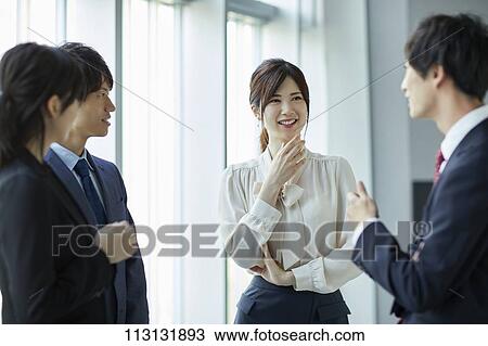 Stock Image - Japanese businesspeople. Fotosearch