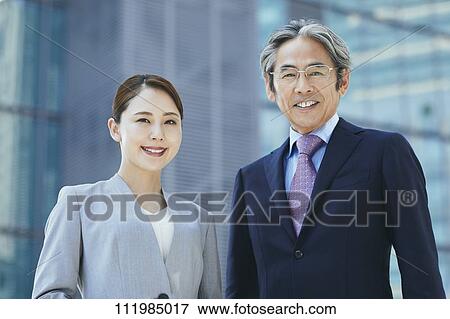 Stock Photo - Japanese businesspeople. Fotosearch