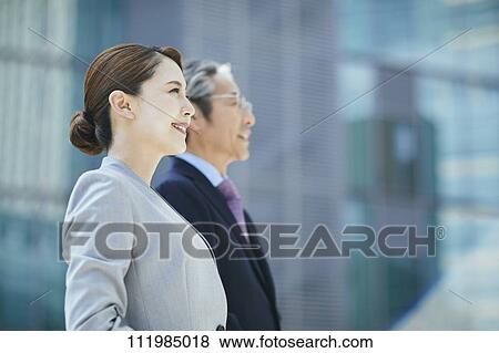 Stock Photo - Japanese businesspeople. Fotosearch