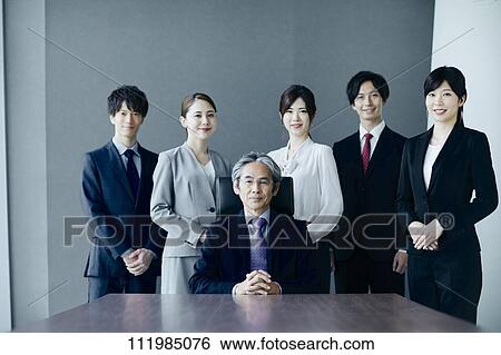 Japanese businesspeople View Large Photo Image Stock Photograph - Japanese businesspeople. Fotosearch