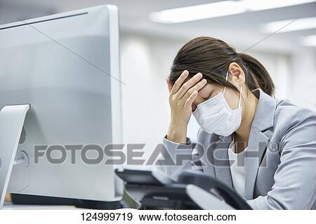 Japanese businesswoman in the office View Large Photo Image Stock Photo - Japanese businesswoman in the office. Fotosearch