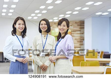 Japanese businesswomen in the office View Large Photo Image Stock Image - Japanese businesswomen in the office. Fotosearch