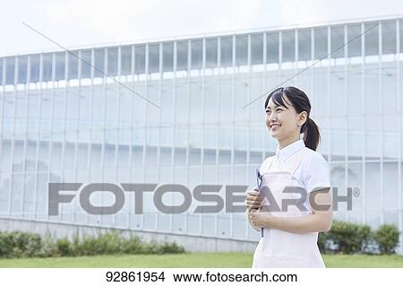 Japanese caretaker View Large Photo Image Picture - Japanese caretaker. Fotosearch