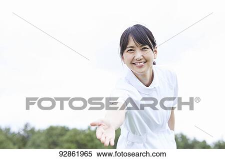 Japanese caretaker View Large Photo Image Stock Photography - Japanese caretaker. Fotosearch