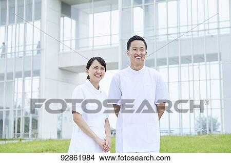 Japanese caretakers View Large Photo Image Picture - Japanese caretakers. Fotosearch