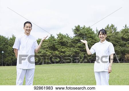 Japanese caretakers View Large Photo Image Stock Image - Japanese caretakers. Fotosearch