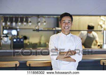 Japanese chef View Large Photo Image Stock Image - Japanese chef. Fotosearch