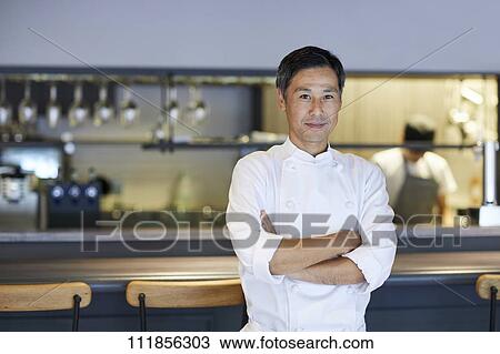 Japanese chef View Large Photo Image Stock Image - Japanese chef. Fotosearch