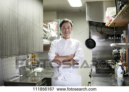 Japanese chef View Large Photo Image Stock Photo - Japanese chef. Fotosearch