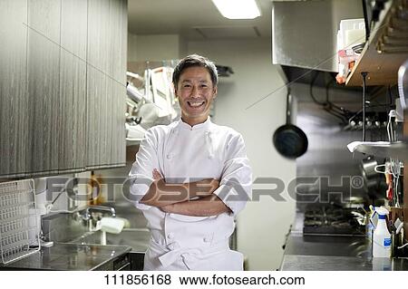 Japanese chef View Large Photo Image Stock Photo - Japanese chef. Fotosearch
