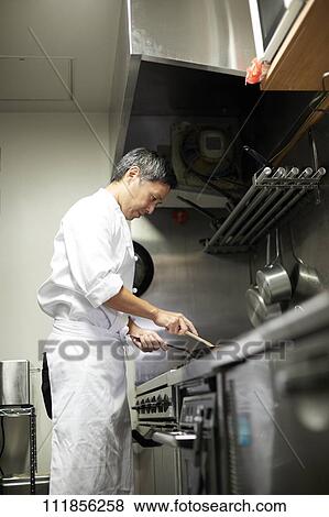 Japanese chef View Large Photo Image Stock Photo - Japanese chef. Fotosearch