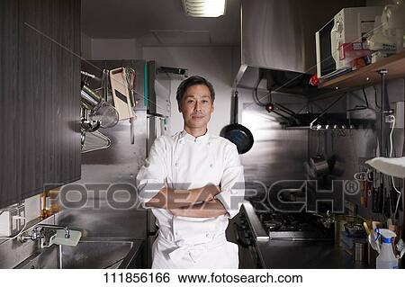 Stock Photograph - Japanese chef. Fotosearch