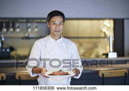 Japanese chef View Large Photo Image Stock Photograph - Japanese chef. Fotosearch