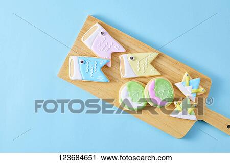 Stock Image - Japanese children day cookies. Fotosearch