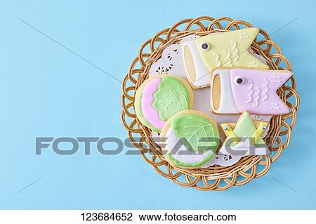 Japanese children day cookies View Large Photo Image Stock Image - Japanese children day cookies. Fotosearch