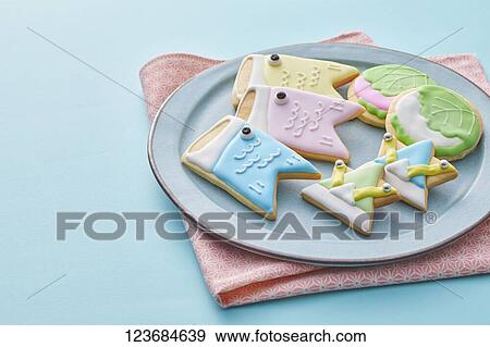 Japanese children day cookies View Large Photo Image Stock Photo - Japanese children day cookies. Fotosearch