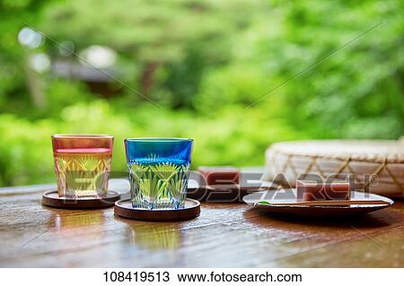 Stock Image - Japanese confectionery. Fotosearch