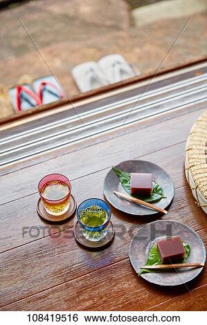 Stock Photograph - Japanese confectionery. Fotosearch