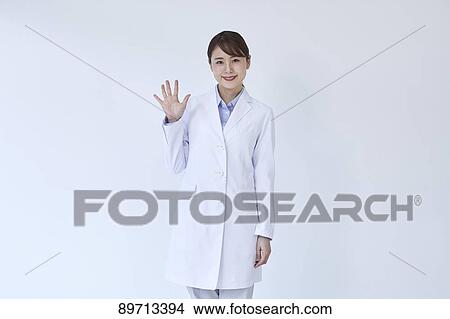 Picture - Japanese doctor. Fotosearch