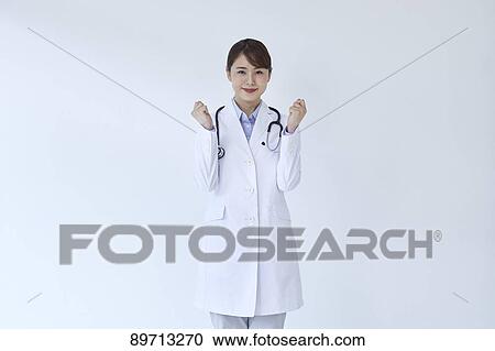 Stock Image - Japanese doctor. Fotosearch