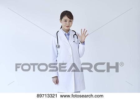 Stock Image - Japanese doctor. Fotosearch