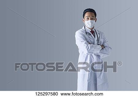 Japanese doctor wearing mask View Large Photo Image Stock Image - Japanese doctor wearing mask. Fotosearch