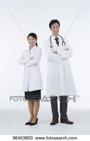 Stock Image - Japanese doctors. Fotosearch