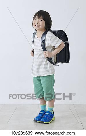 Japanese elementary school kid View Large Photo Image Stock Photo - Japanese elementary school kid. Fotosearch