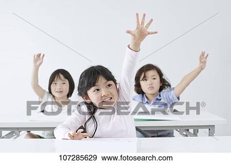Japanese elementary school kids View Large Photo Image Stock Photo - Japanese elementary school kids. Fotosearch