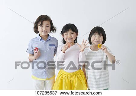 Stock Photo - Japanese elementary school kids. Fotosearch