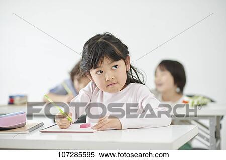 Stock Photography - Japanese elementary school kids. Fotosearch