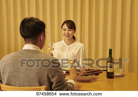 Picture - Japanese family at home. Fotosearch