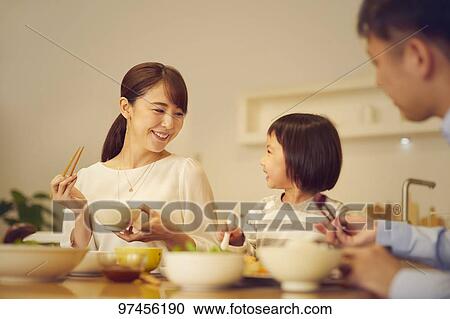 Japanese family at home View Large Photo Image Stock Image - Japanese family at home. Fotosearch