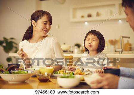 Japanese family at home View Large Photo Image Stock Photo - Japanese family at home. Fotosearch