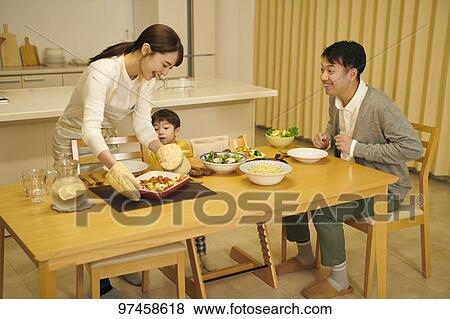 Japanese family at home View Large Photo Image Stock Photo - Japanese family at home. Fotosearch